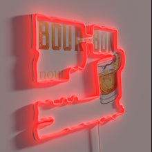 Charger l'image dans la galerie, Add whiskey-inspired ambiance with unique brown water definition neon signage