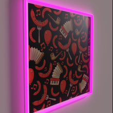 Charger l'image dans la galerie, German-inspired Neon Sign Featuring Bratwurst and Music Notes in Black