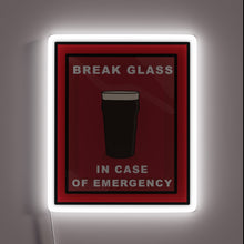 Charger l'image dans la galerie, Emergency pint neon sign with bold RGB color accents.