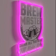 Charger l'image dans la galerie, Brewer's pride: bold, colorful neon sign for craft beer enthusiasts.