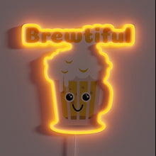 Charger l'image dans la galerie, Neon RGB LED Sign with Kawaii Design for Beer Lovers