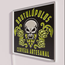 Charger l'image dans la galerie, Vibrant RGB LED neon sign with custom wording Brutalupulus design.