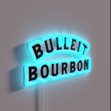 Charger l'image dans la galerie, Bulleit Bourbon whiskey neon sign adds bold style to bar