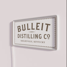 Charger l'image dans la galerie, Bright LED Bourbon Sign with RGB Colors Bulleit Logo Display