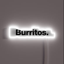 Charger l'image dans la galerie, Neon Burrito Sign with Bright RGB Colors and Edge Lighting