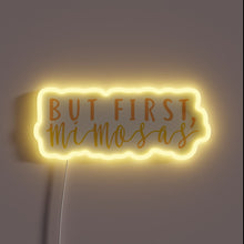 Charger l'image dans la galerie, Brunch Vibes Only: Neon Mimosas Sign with Color-Changing Rainbow LEDs