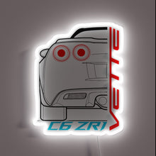 Charger l'image dans la galerie, C6 Corvette Stingray Performance Neon Sign with Color-Changing RGB Accents