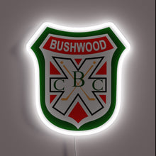 Charger l'image dans la galerie, Bushwood Country Club neon sign – classic Caddyshack-inspired wall decor featuring golf crest logo, perfect for fans, game rooms, or golf-themed bars