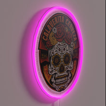Charger l'image dans la galerie, Neon Calaverita Cerveza Bar Sign with Color-Changing RGB Lights