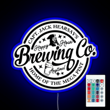 Charger l'image dans la galerie, Captain Jack Hearsay s Brewing Company Home of the Mega Pint RGB neon sign remote