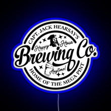 Charger l'image dans la galerie, Captain Jack Hearsay s Brewing Company Home of the Mega Pint RGB neon sign blue