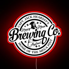 Charger l'image dans la galerie, Captain Jack Hearsay s Brewing Company Home of the Mega Pint RGB neon sign red