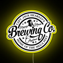 Charger l'image dans la galerie, Captain Jack Hearsay s Brewing Company Home of the Mega Pint RGB neon sign yellow