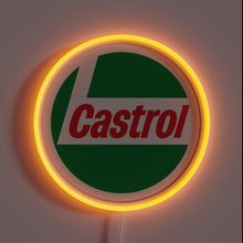 Charger l'image dans la galerie, Neon LED Sign: Castrol Oil Brand Logo Illuminated Design Art