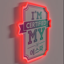 Charger l'image dans la galerie, Aespa Inspired Official K-Pop Neon Sign with Colorful RGB Accents