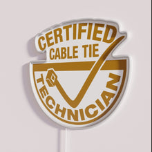 Charger l'image dans la galerie, Vibrant Neon Sign for Certified Tech Professionals and Zip Tie Enthusiasts