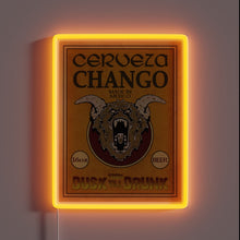 Charger l'image dans la galerie, Vibrant neon beer bar decor featuring colorful RGB light accents.