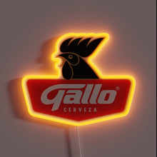 Charger l'image dans la galerie, Guatemalan Heritage in RGB Neon: Authentic Cerveza Gallo Sign