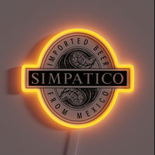 Charger l'image dans la galerie, Vibrant neon beer sign featuring colorful Mexican-inspired graphics and letters.