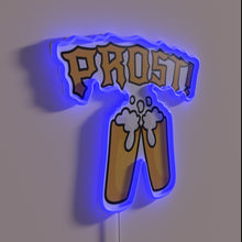 Charger l'image dans la galerie, Celebrate Oktoberfest with this vibrant, colorful neon beer themed decoration.