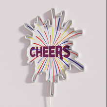 Charger l'image dans la galerie, RGB Color Changing Cheers Neon Bar Sign with Dimmable LED Light