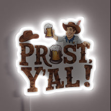 Charger l'image dans la galerie, Vibrant RGB LED neon bar decor with 'Cheers' illuminated letters.