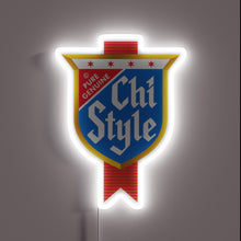 Charger l'image dans la galerie, Vibrant, customizable Chi symbol in radiant RGB neon glow