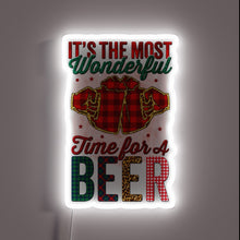 Charger l'image dans la galerie, Vibrant RGB neon sign combines festive cheer with cold brews.