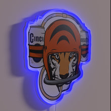 Charger l'image dans la galerie, Cincinnati Football Beer Helmet Inspired Neon Sign with RGB Lighting