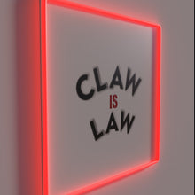 Charger l'image dans la galerie, Bold, eye-catching 'Claw is Law' design in vibrant RGB neon.