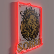 Charger l'image dans la galerie, Clean living and sobriety message in bright colorful neon letters