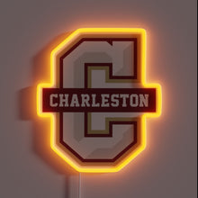 Charger l'image dans la galerie, Bring the College of Charleston spirit home with this bold neon sign — perfect for die-hard Cougars fans who want to show off their pride in style!