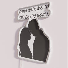 Charger l'image dans la galerie, Vintage-inspired neon wall decor with apocalyptic travel theme and glow.