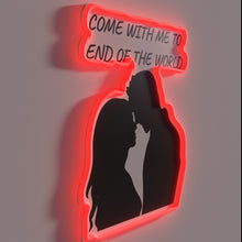 Charger l'image dans la galerie, Whimsical travel invitation in radiant RGB neon light glow