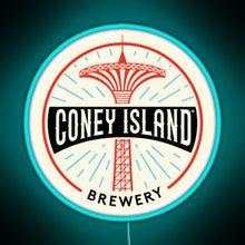 Charger l'image dans la galerie, Coney Island Brewery RGB neon sign lightblue