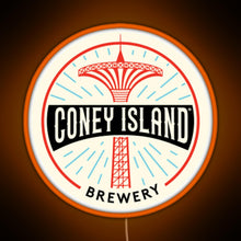 Charger l'image dans la galerie, Coney Island Brewery RGB neon sign orange