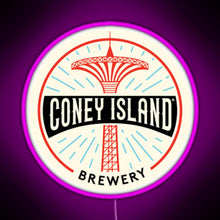Charger l'image dans la galerie, Coney Island Brewery RGB neon sign  pink