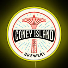 Charger l'image dans la galerie, Coney Island Brewery RGB neon sign yellow