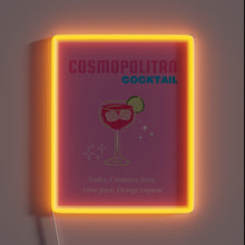 Charger l'image dans la galerie, Vibrant pink cocktail art decor neon sign for cosmopolitan lovers