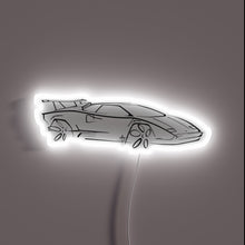 Charger l'image dans la galerie, Dramatic Lamborghini Countach LED Neon Sign with Color Changing RGB Lights