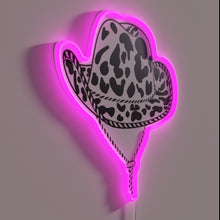 Charger l'image dans la galerie, Rugged Country Elegance: Handcrafted Neon Sign with Glowing Cowboy Accents