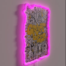 Charger l'image dans la galerie, English Craft Beer Bar Sign in Vibrant Neon RGB Lighting