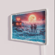 Charger l'image dans la galerie, Neon Space Age Decor with Bright Colored Glowing Lettering Signs