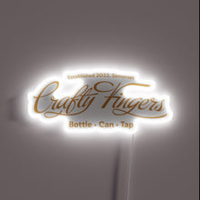 Charger l'image dans la galerie, Glowing RGB logo highlighting the creative spirit of crafty fingers