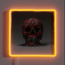 Charger l'image dans la galerie, Electro-luminescent decorative skull with customizable RGB color changing effect