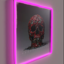 Charger l'image dans la galerie, Vibrant Crafty Skull Neon Sign with Color-Changing RGB Accent Lighting
