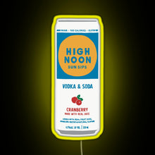 Charger l'image dans la galerie, Cranberry High Noon RGB neon sign yellow