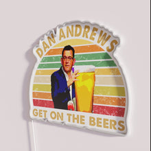 Charger l'image dans la galerie, Daniel Andrews inspired retro style bar sign with colorful RGB lighting