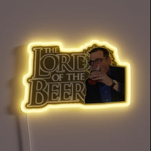 Charger l'image dans la galerie, RGB LED neon sign featuring Daniel Andrews as beer lord