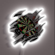 Charger l'image dans la galerie, Eye-catching RGB Neon Sign for Dart Enthusiasts and Gamers Alike